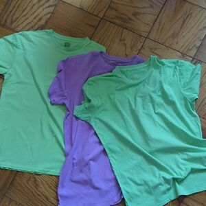 Polo by Ralph Lauren Green and Purple Short Sleeve Tees